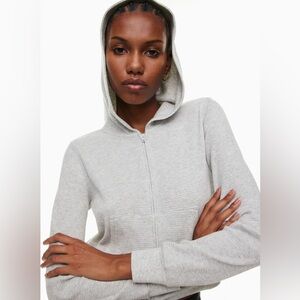 TNA Aritzia Waffle zip hoodie